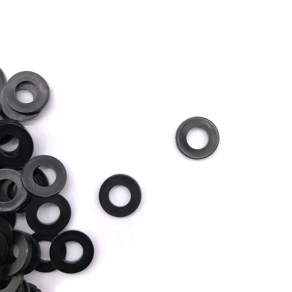 Nylon Flat Washers Assortment M6 Black Plastic Spacers 300PCS