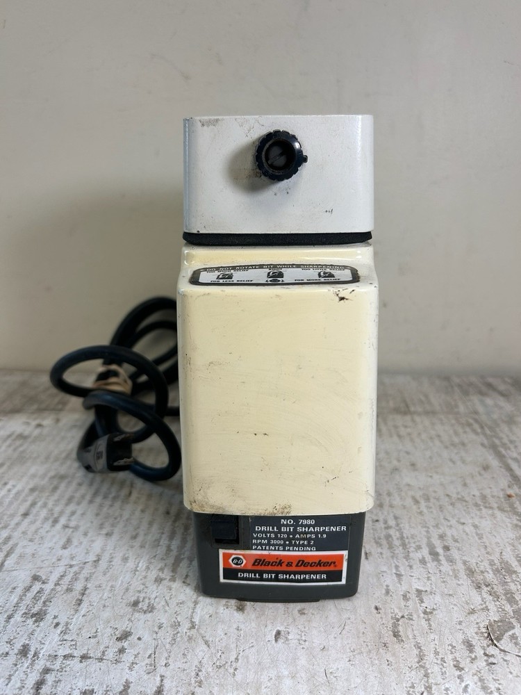 Black & Decker Drill Bit Sharpener Electric 1/8"-3/8" #7980 - Tested