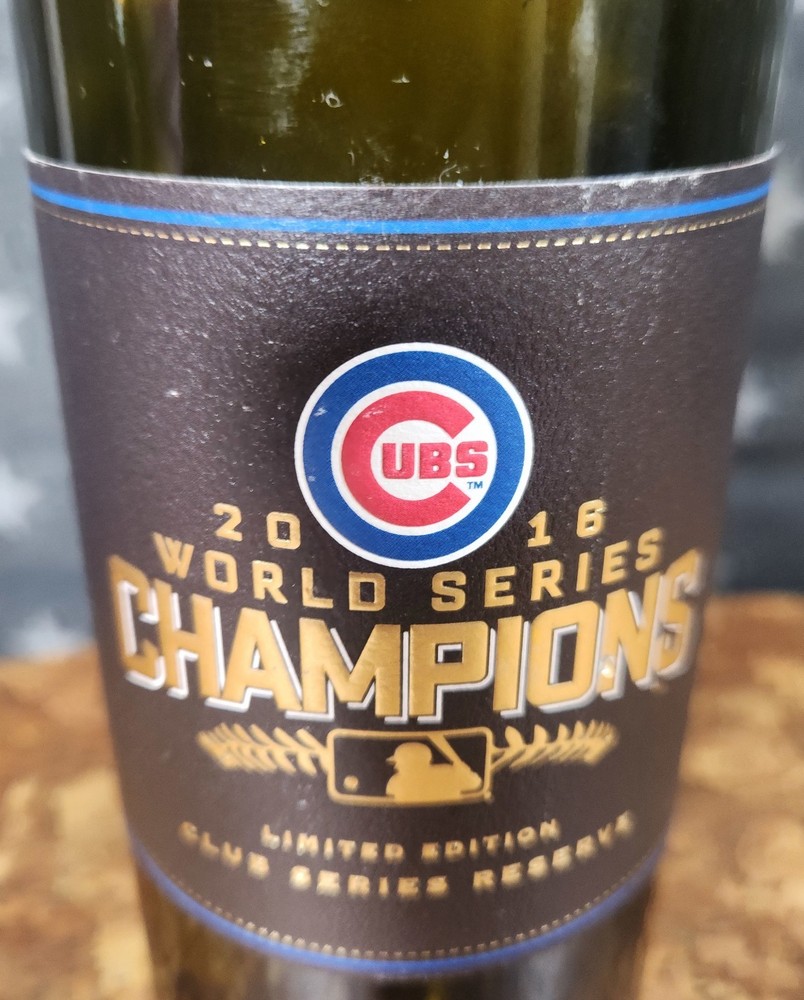 2016 Chicago Cubs Empty Wine Bottle with Cork