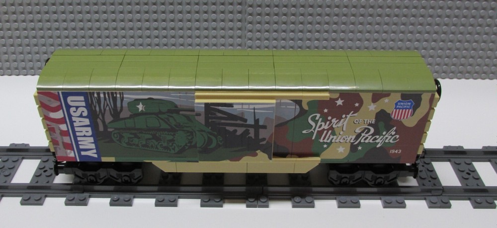 Custom Train Union Pacific Army Boxcar -PLEASE READ ITEM DESCRIPTION-