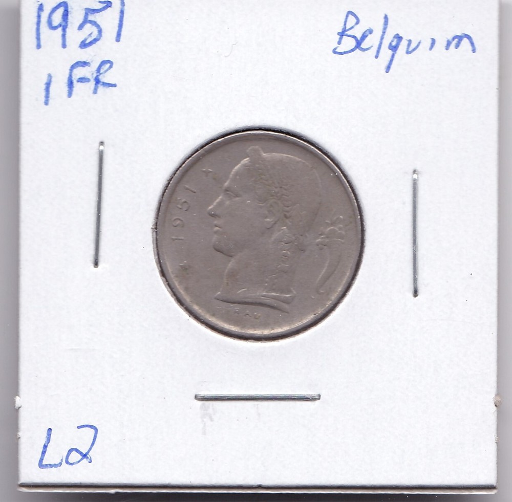 1951 Belgium 1 Franc L2