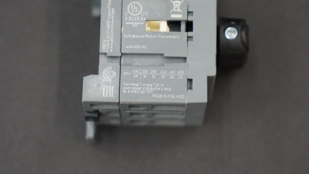 ABB OT40F3 Disconnect Switch, 40A, 3PH