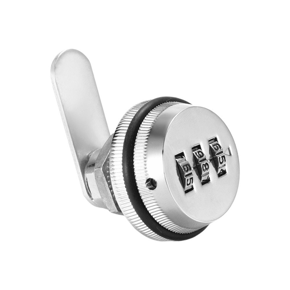 Combination Cabinet Cam Locks 3-Dial Code Password Security Lock For Cabinet