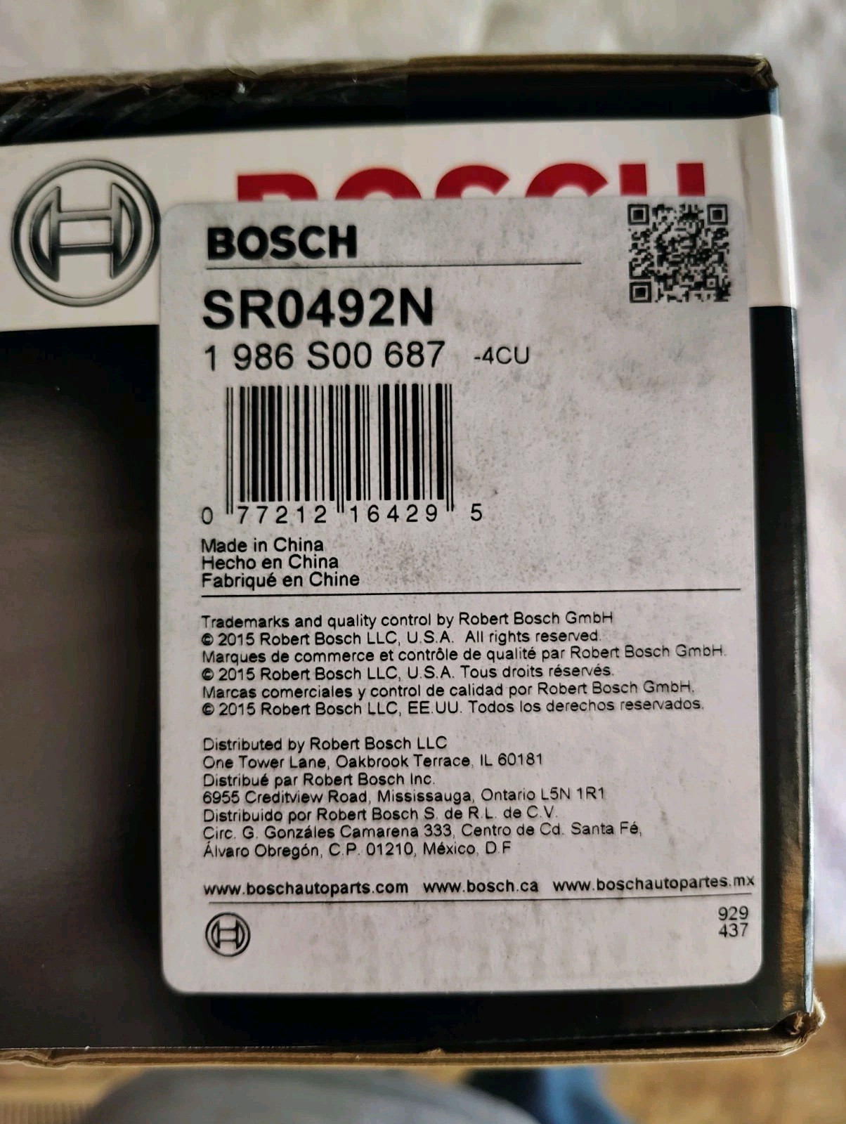 Bosch SR0492N Starter Motor for BMW E82 E88 E83 E90 E60 E70 E71 330i 525i