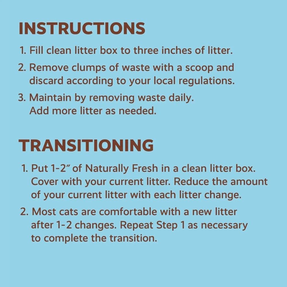 Naturally Fresh Quick Clumping Walnut Shell Multi-Cat Litter - 14 lb