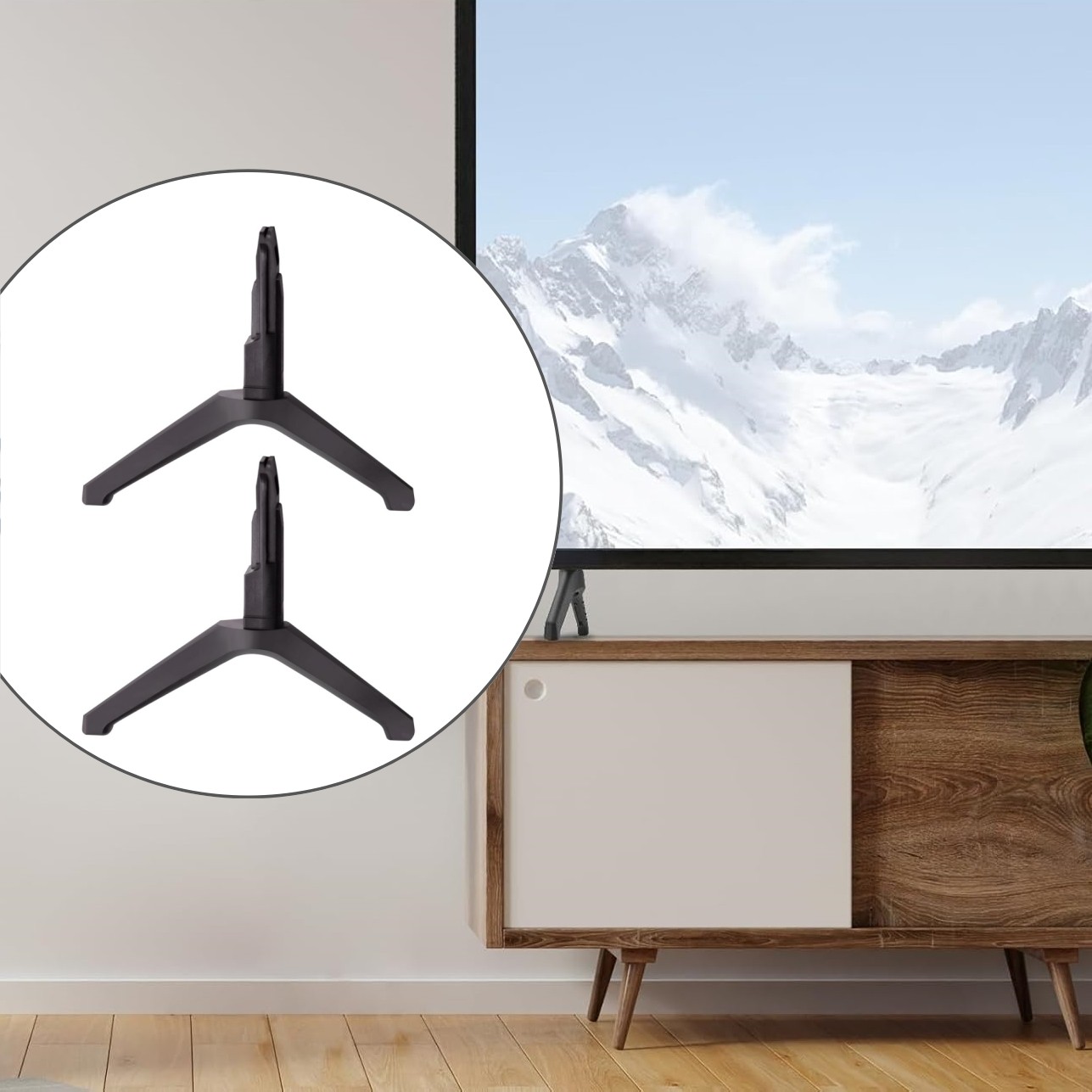 For Samsung 43" UN43TU7000F Leg Stand Feet Base Pedestal BN96-50854A BN96-50855A