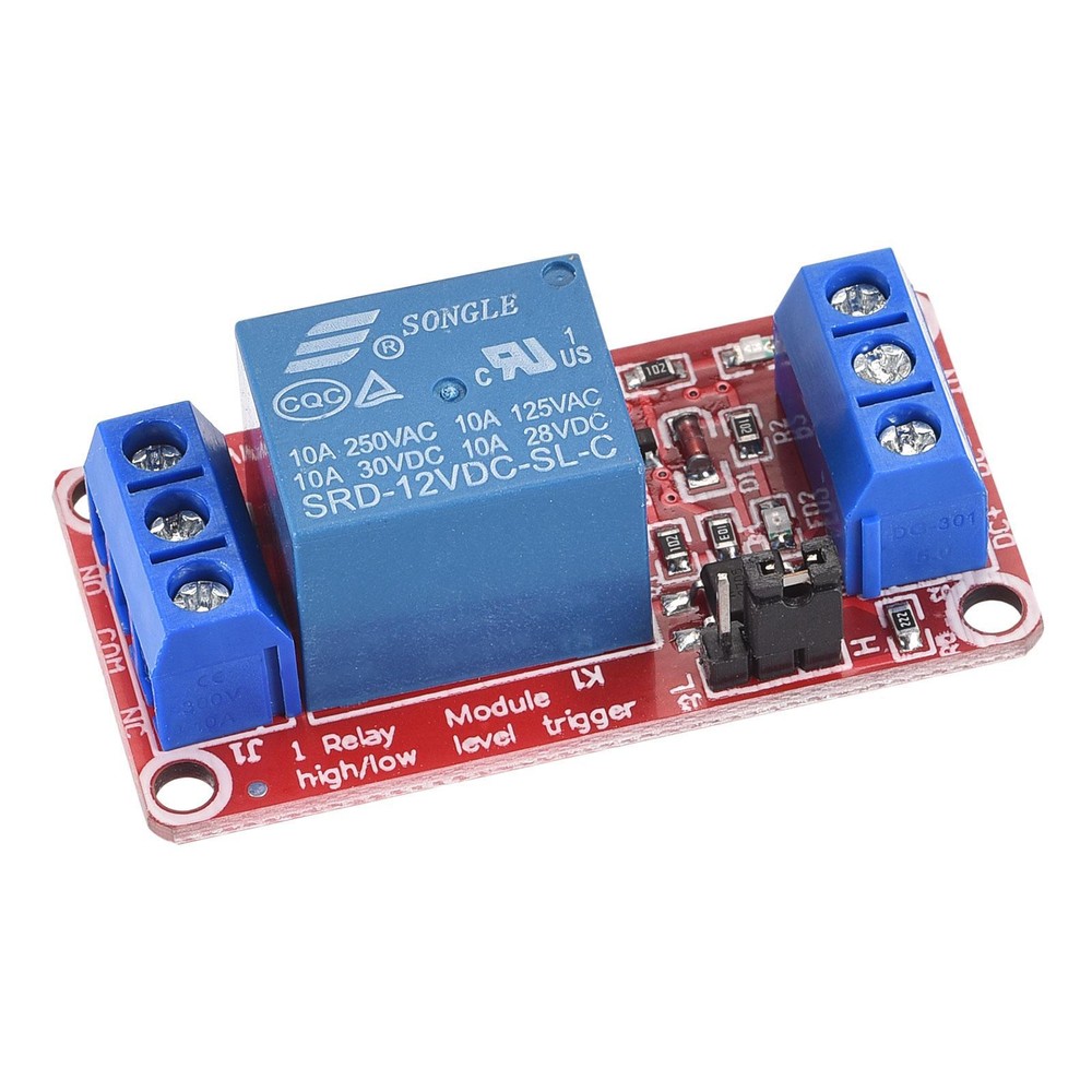 Relay Module 1 Channel 12V High Low Level Trigger Module Red Relay Module Board