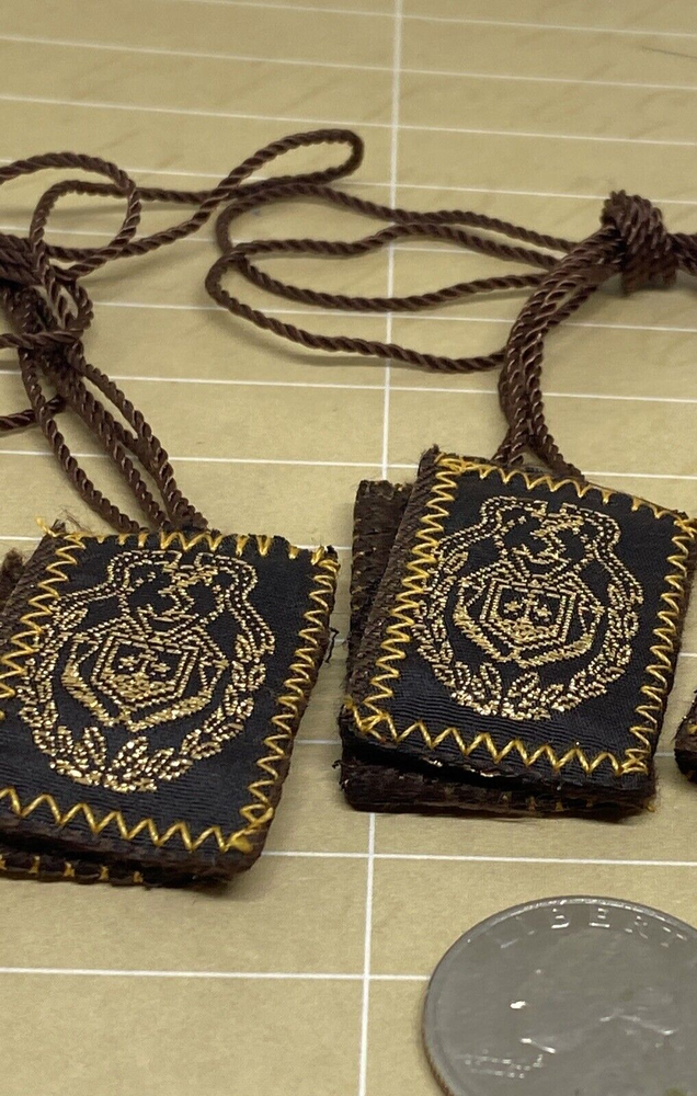 Escapulario Virgen Del Carmen / Scapular Mount Carmel  2 pc