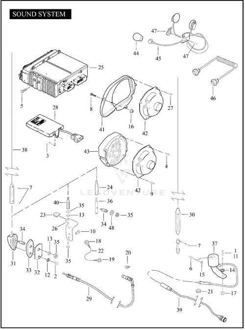 Harley Davidson 2006-2008 Street Glide, Road Glide OEM Antenna Bracket 76228-06