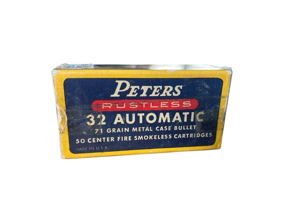Empty Ammo Box - Vintage Peters Rustless 32 Automatic
