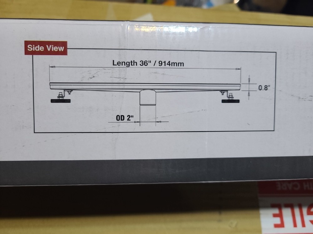Neodrain 36 Inch Rectanglar Linear Shower Drain With Brick Pattern Grate