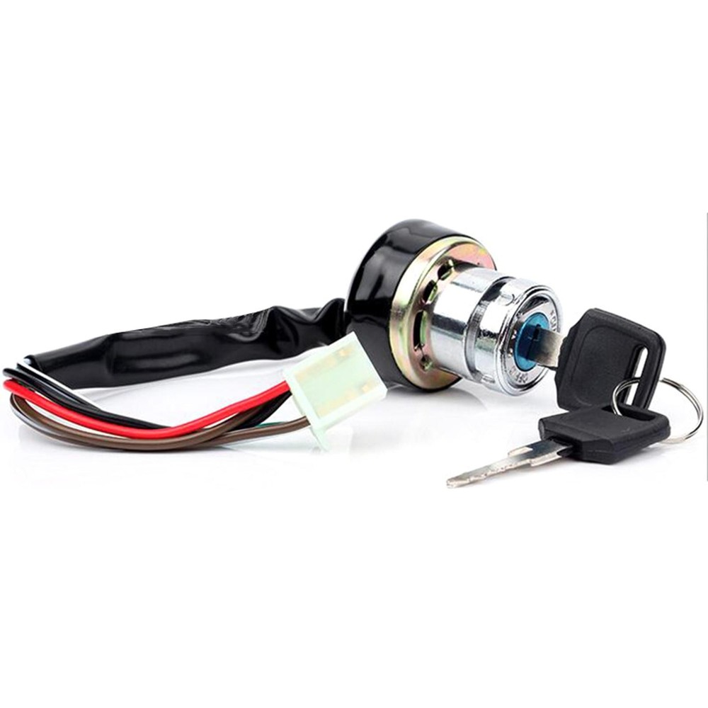 Quality Motorcycle 6 Wire 3 Position Ignition Switch Lock With 2 Keys For ATVs