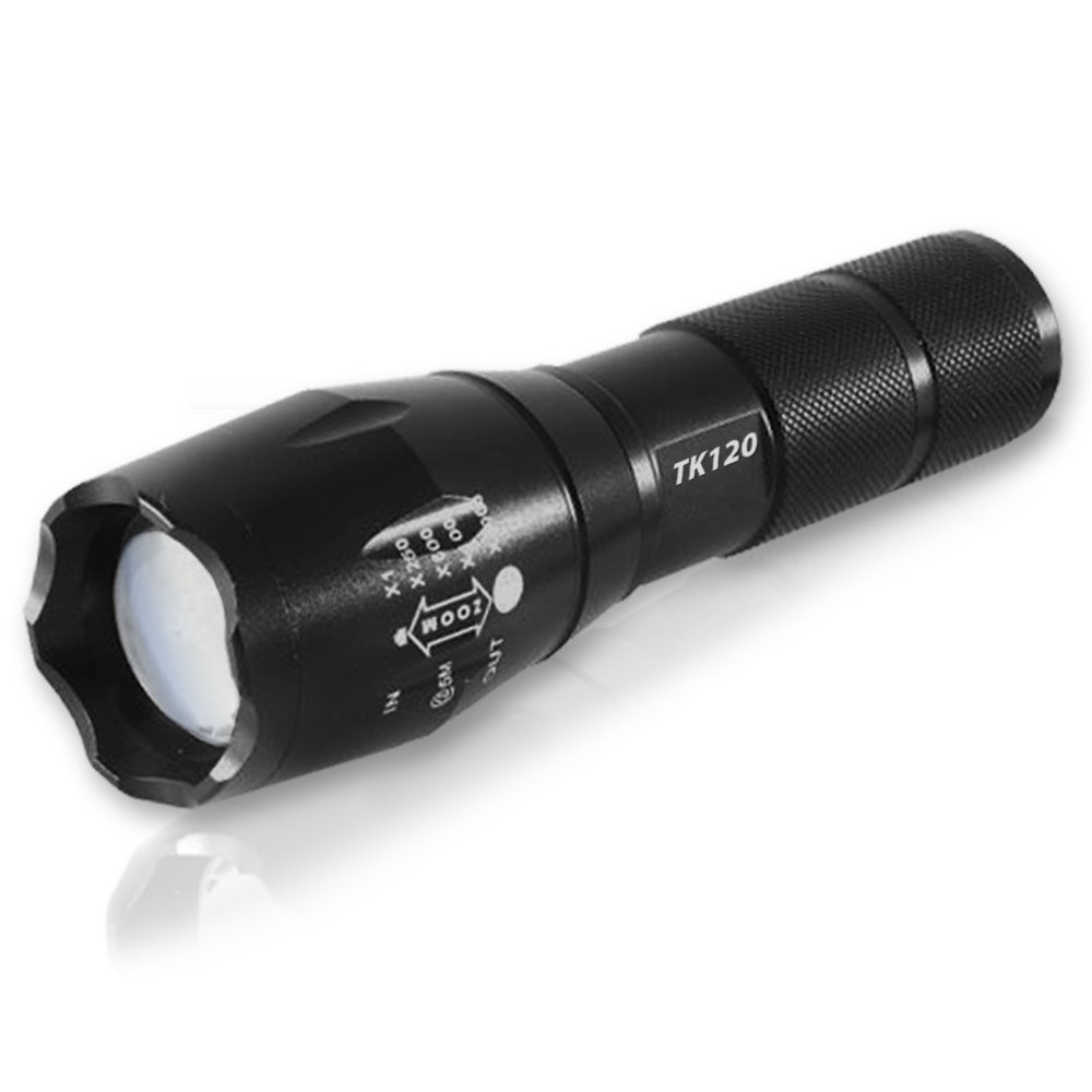 Tactical Flashlight 5 Modes LED 18650 Zoom Light Best Gift for Men - 2 PACK