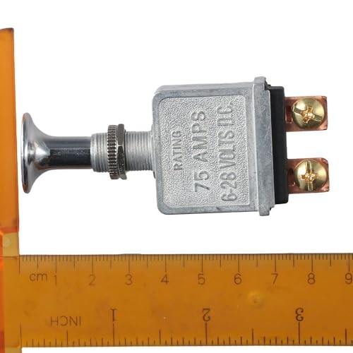 2 Pcs 2 Terminals Heavy Duty Push-Pull Switch,Heavy Duty Push-Pull-On-Off