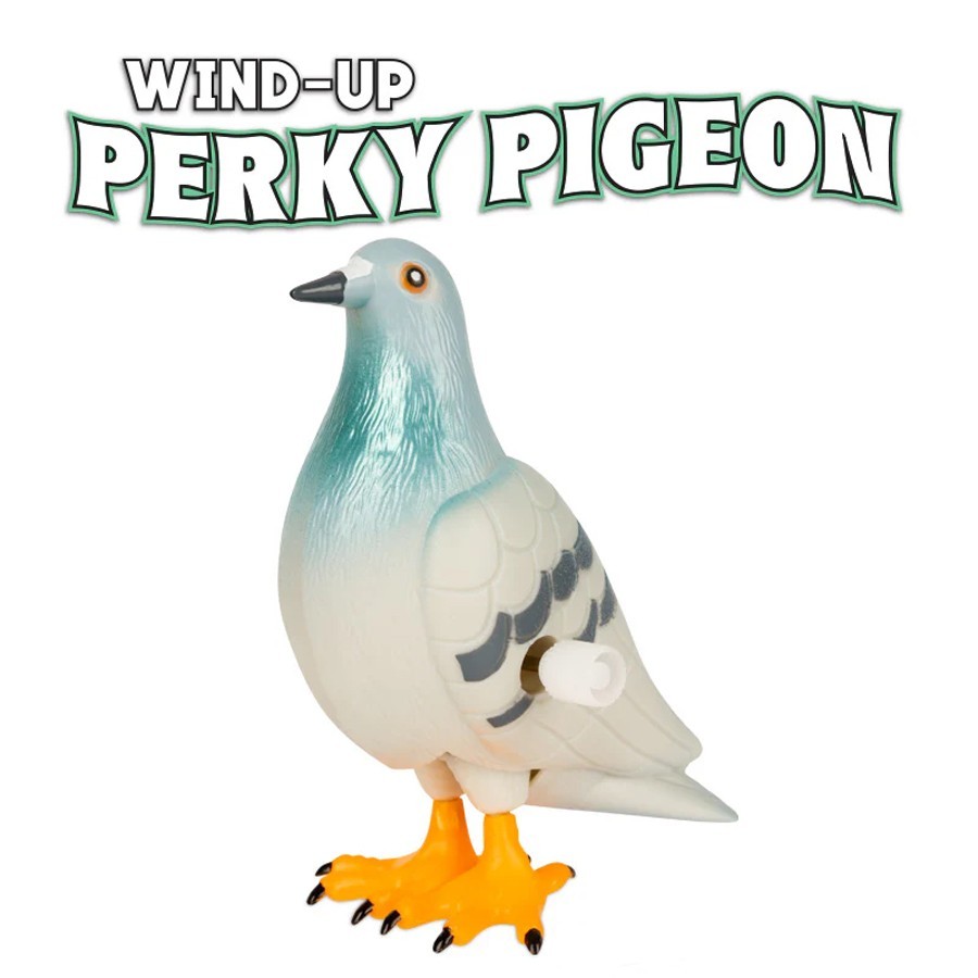 WIND-UP PERKY PIGEON - 3-5/8" Tall - Novelty Fun Gag Gift