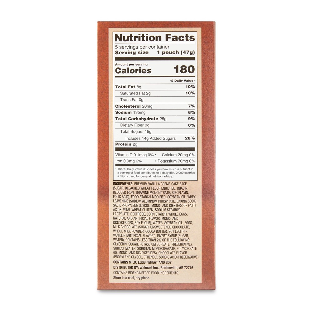 Great Value Chocolate Chip Mini Muffins, 8.25 Oz (5 Count)