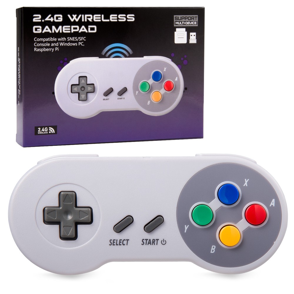 Wireless SNES Gamepad Remote Controller For Original Super SNES Console & SFC US
