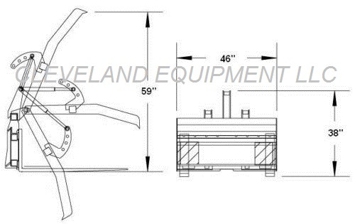 NEW ADJUSTABLE FORK GRAPPLE ATTACHMENT Skid Steer Loader Tractor Bobcat Holland