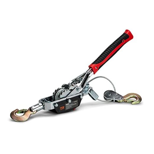 Portable 4-Ton Dual Gear Power Puller Black