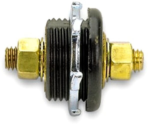 74145 Black Thru Panel Connector