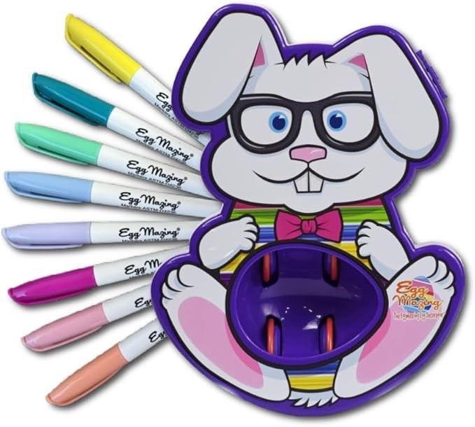 Eggmazing Easter Egg Decorator Kit - Includes Bunny Egg Decorating Spinner Arts