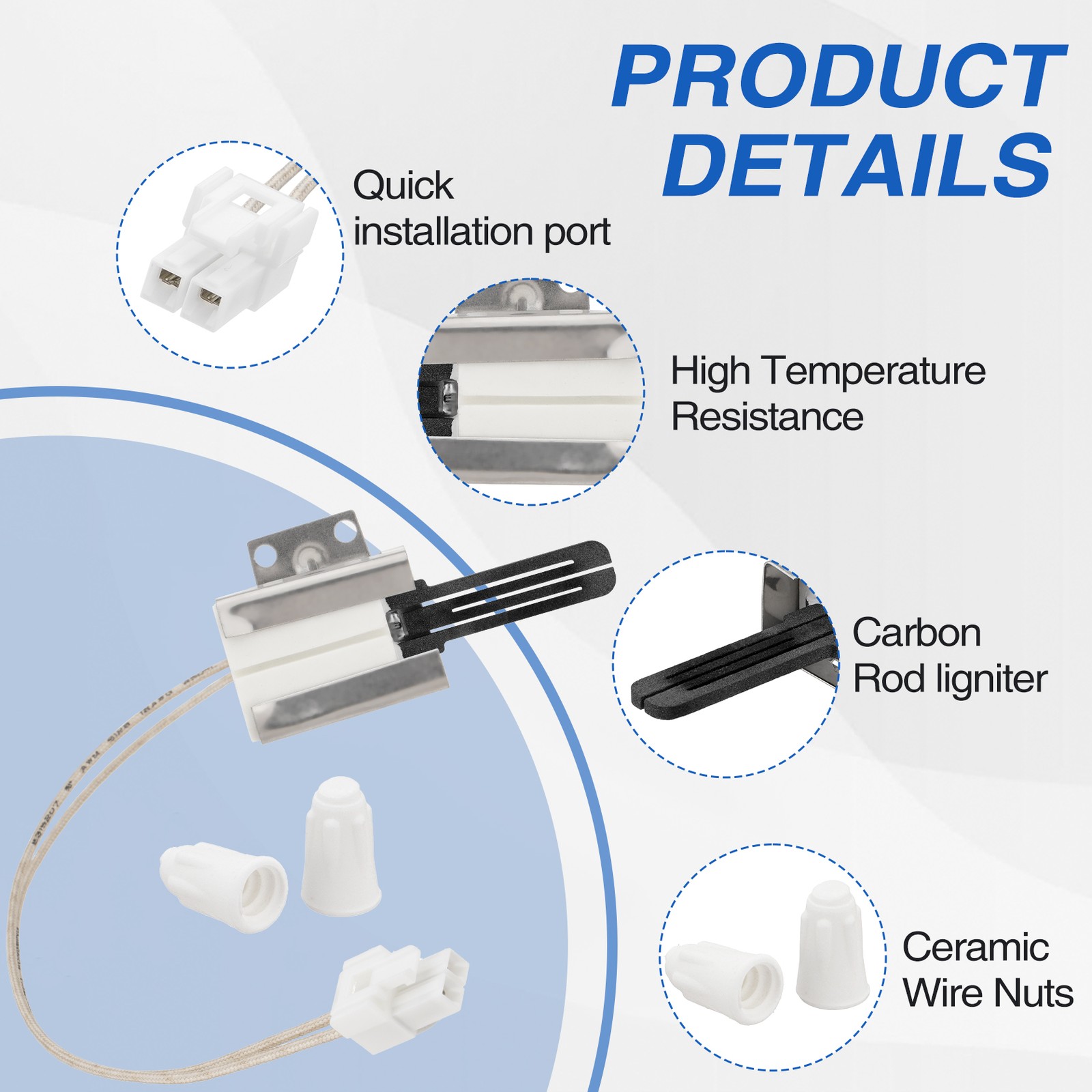 Exact Replacement Range Oven Gas Igniter 316489403 for Electrolux Frigidaire New