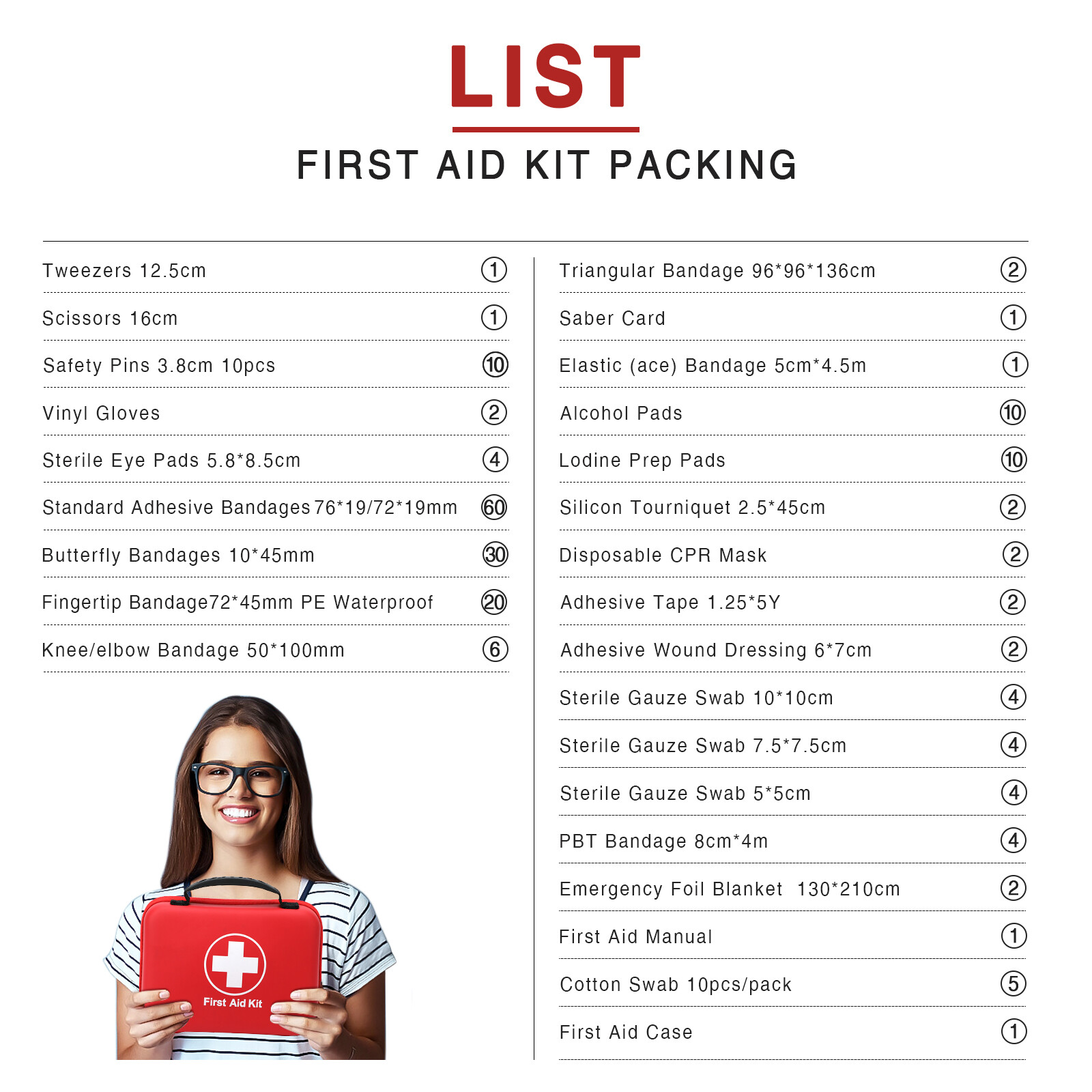 237Pc Tactical First Aid Kit Emergency Military Trauma Survival Medical Supplies