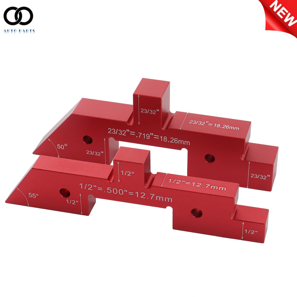 Aluminum Height Gauge Router Table Setup Bars Precision Setup Blocks 14PCS