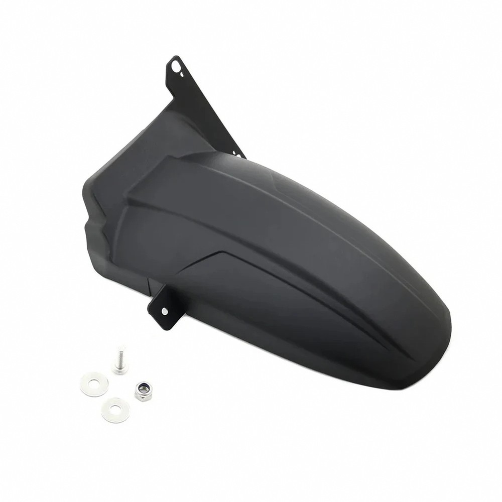 Rear Mudguard Extender — ABS Plastic, Black, Mounting Hardware Included