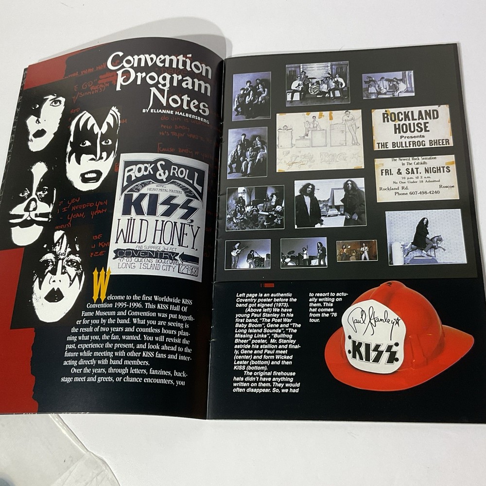 KISS 1st First Worldwide Convention (1995-96)~ Small 34 Pg. Booklet PROGRAM BOOK