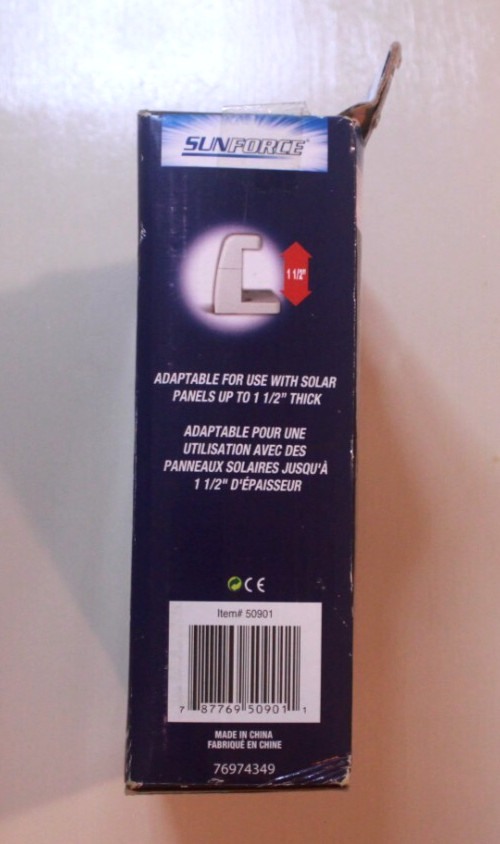 Sunforce Universal Solar Panel Mounting Brackets Fixing Kit - Set of 2 Boxes