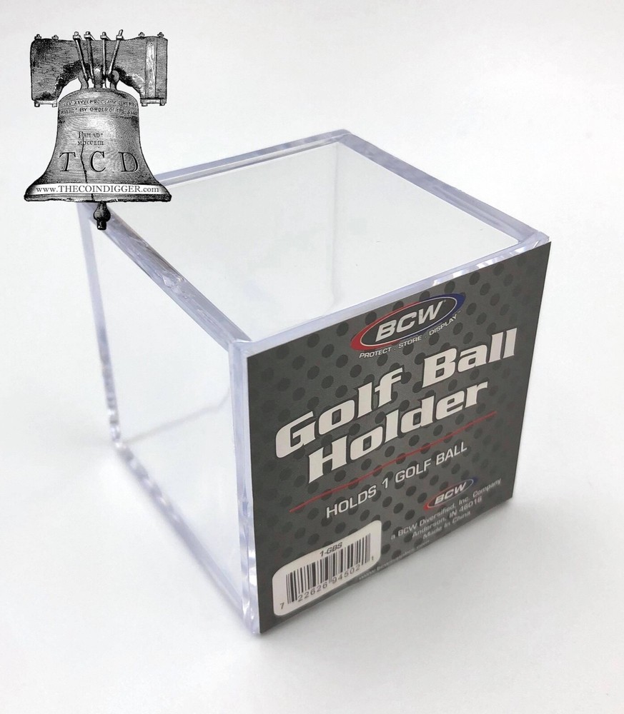 2 Golf Ball Holder Display Square Storage Case BCW 2x2x2 Stackable Cube Stand