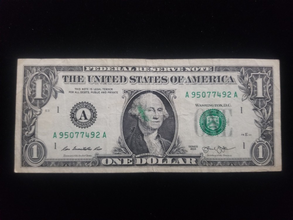 us $1 error bill