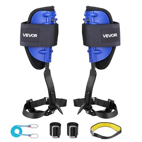 Height-Adjustable Tree Climbing Spikes, 350lbs Load Capacity, Arborist Gear, Cli