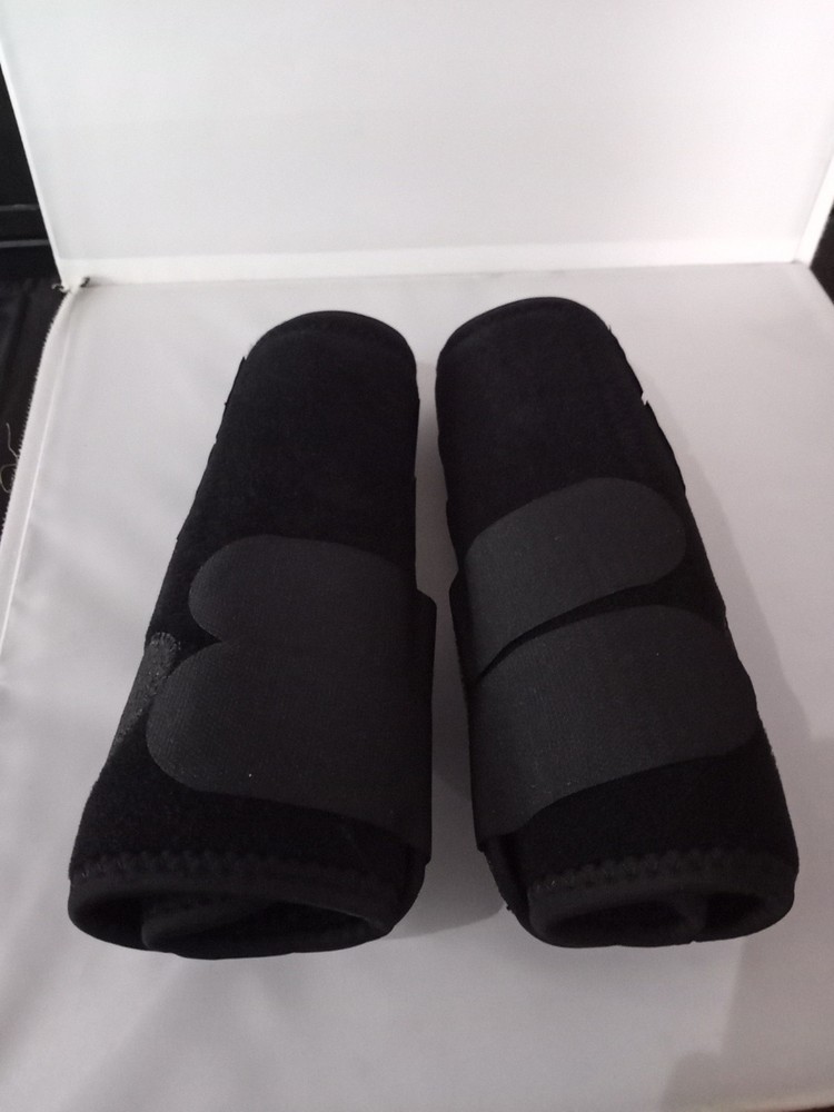 horses Protective Boots, Black, Hind, front Medium