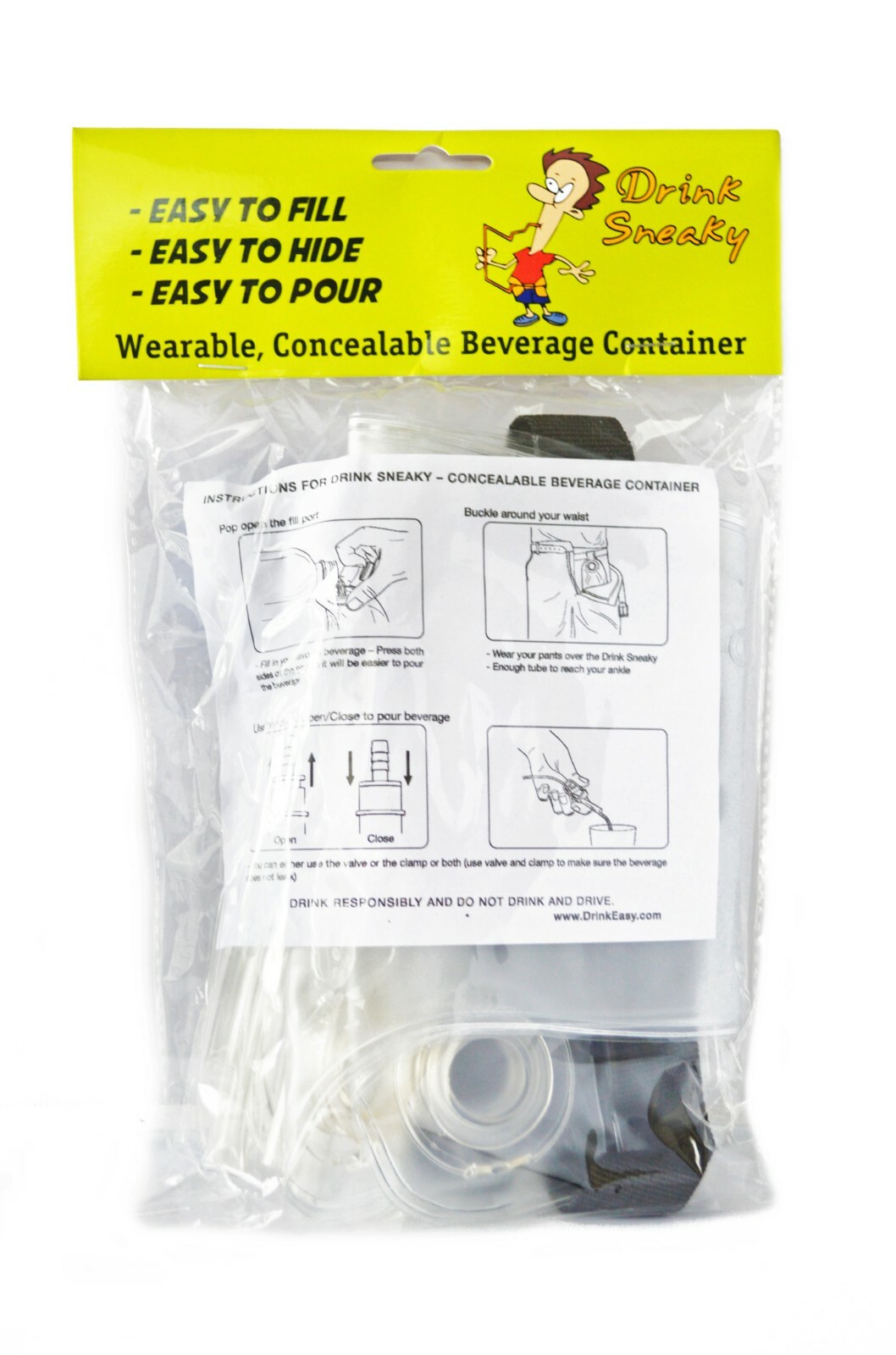 Drink Sneaky | Smuggle Booze | Hide Your Liquor | Concealable Beverage Container