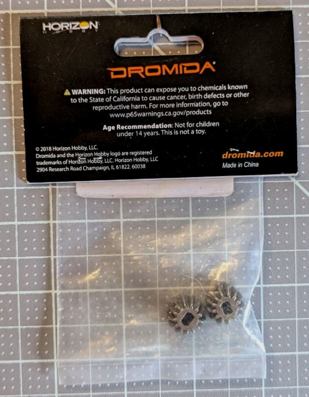 DIDC0814 Dromida Backbone Diff Drive Gears (2)