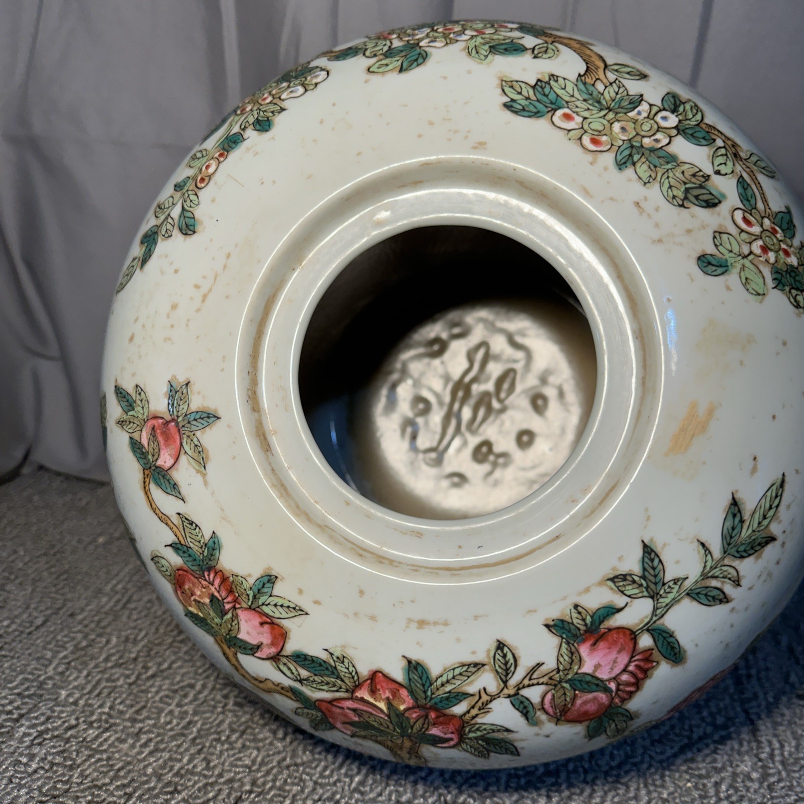 A Nicely Enameled Ginger Jar, Tongzhi Mark, Republic Period, Rooster &Hen Themed