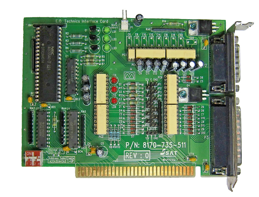 Genuine E.O Technics 8170-735-511 8-Bit ISA Interface Card