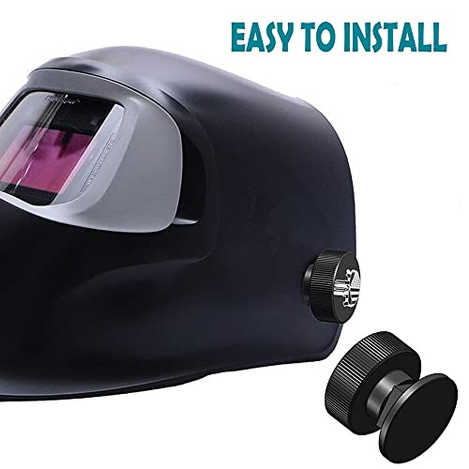 Welding Hood Helmet Pipeliner Fasteners -1Pair USA Flag Black Pattern Aluminu...