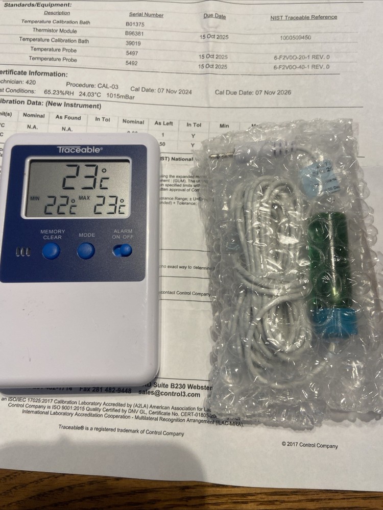 Traceable 4527 Thermometer New Open Box