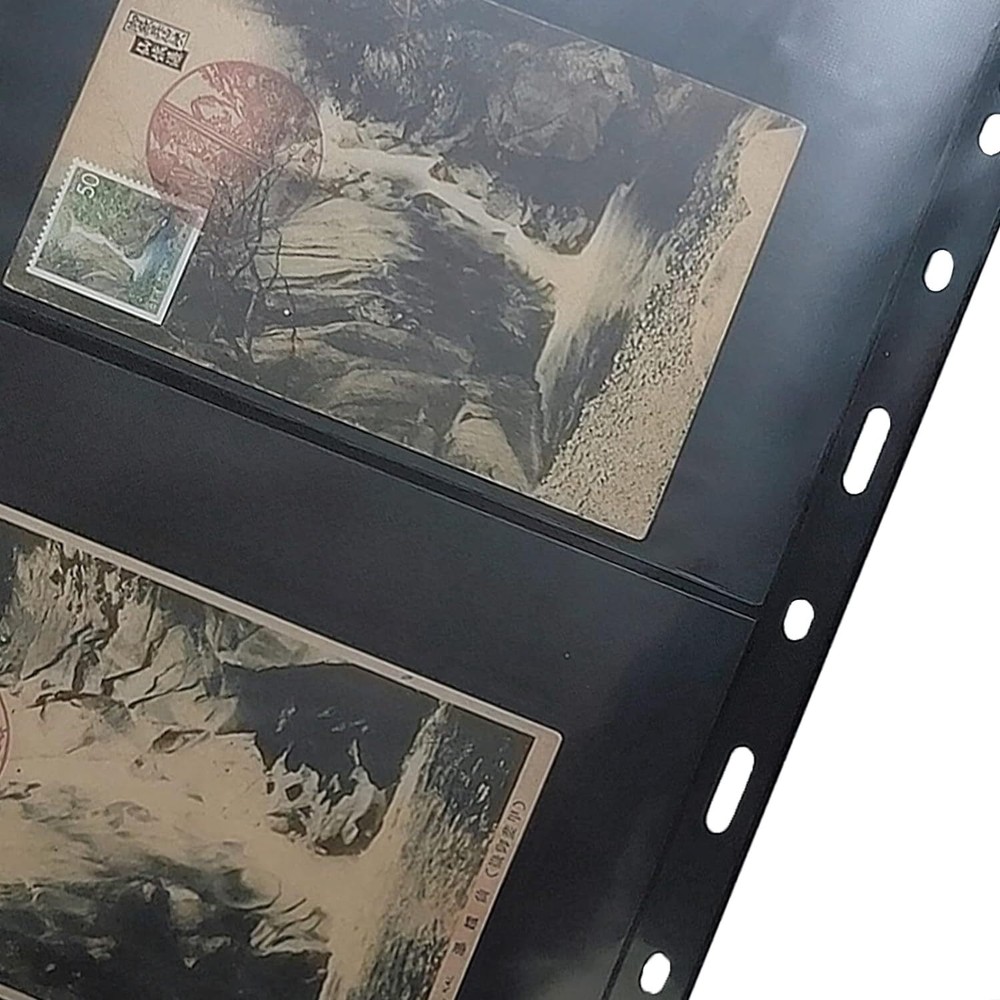 Stamp Pages for Stamp Album Binder, 10 Sheet, 2 Rows for Stamp Collectors