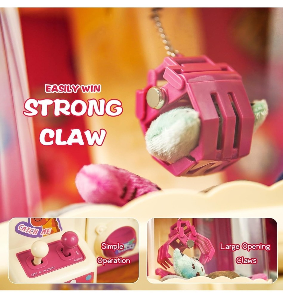 25PCS 2 in 1 Large Claw Machine, with Music & Light