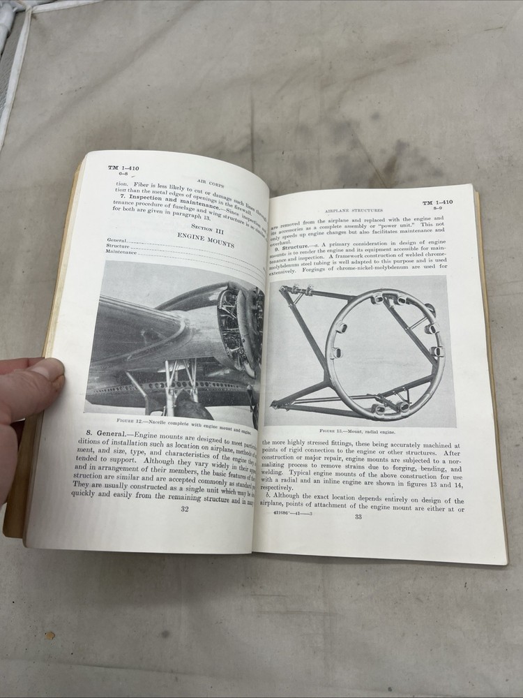 WW2 US Airplane Structures Book 1941 (FF347