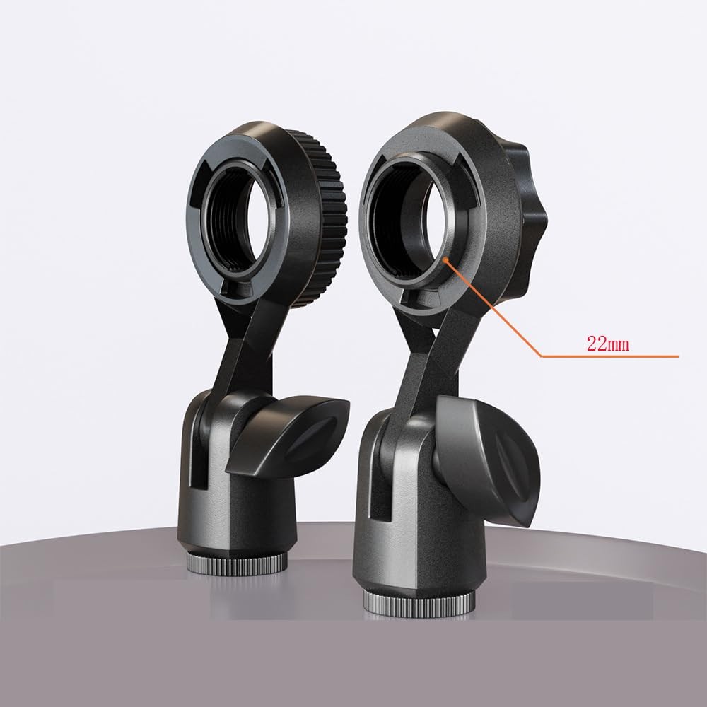 ThtRht 2 Pack Condenser Microphone Clip Holder with 7/8'' Thread Mount...