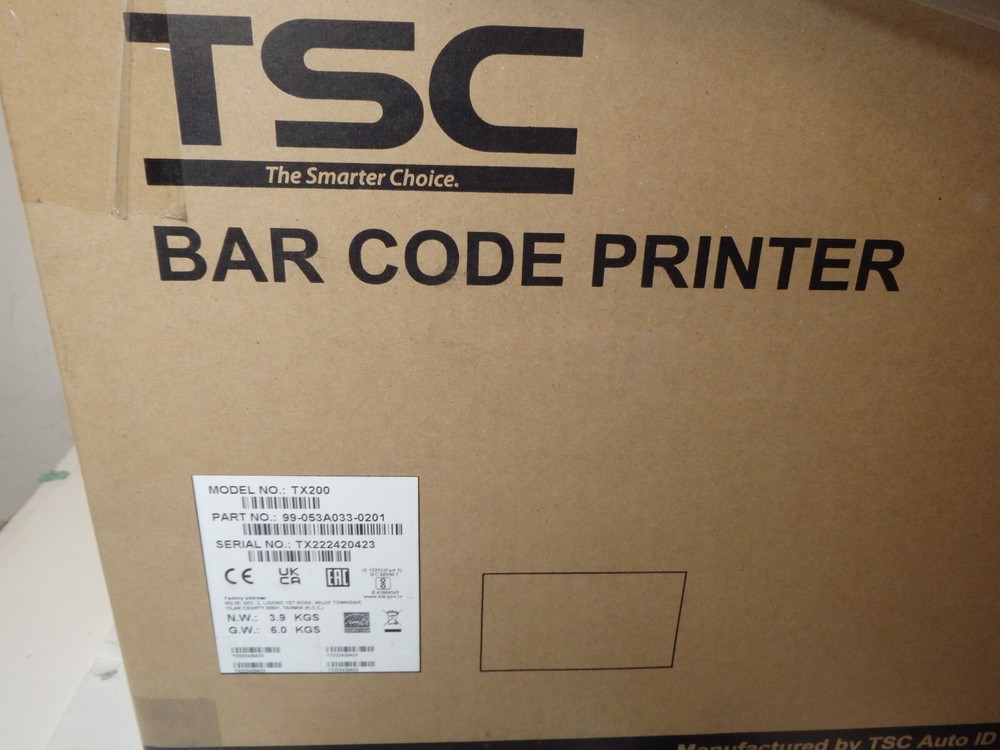 NEW TSC TX200 Bar Code Label Printer 99-053A033-0201