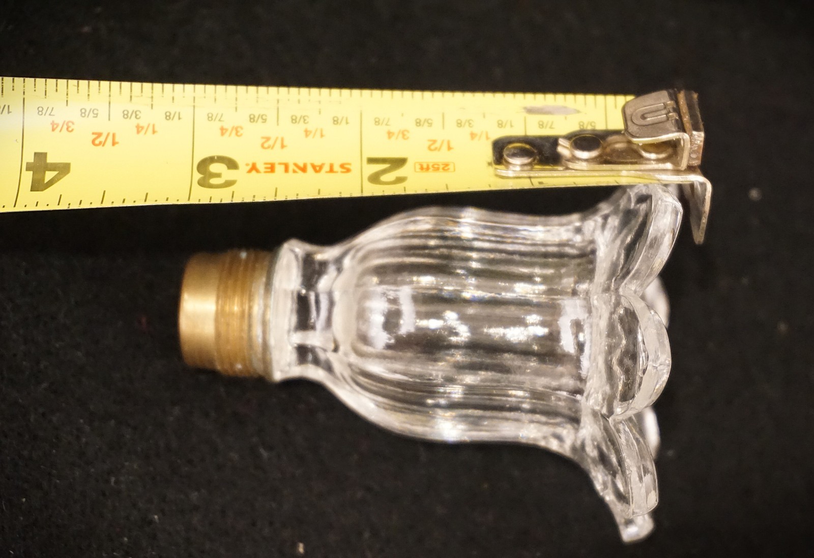 Antique Baccarat chandelier cup/lighting part/Hand Cut/France C.1900/Crystal