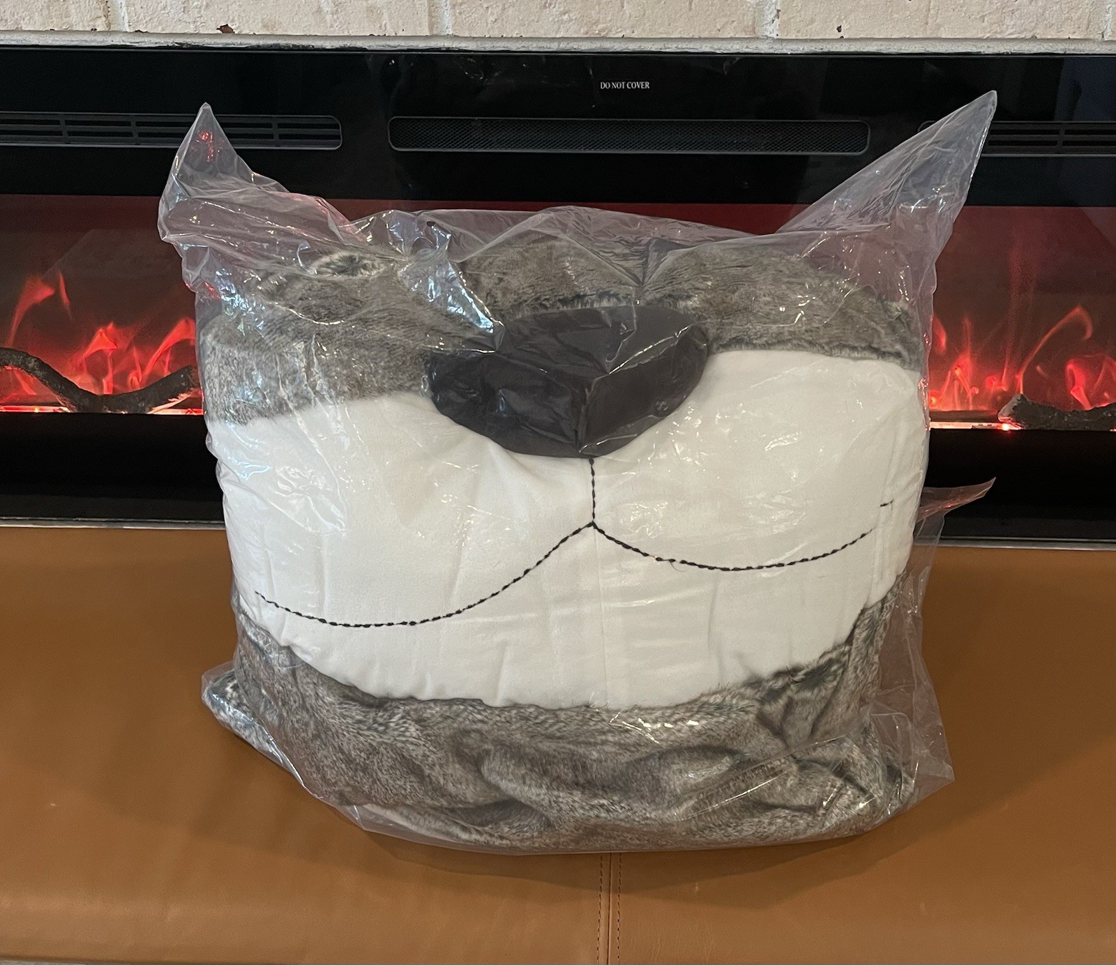 Pottery Barn Teen Otter Critter Faux Fur Beanbag SlipCover 3D Large NWT