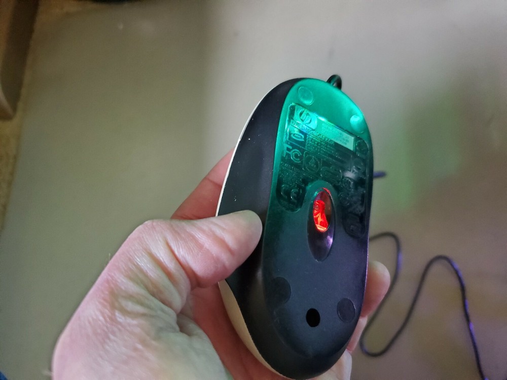 Amiga Atari ST Optical Mouse w/ nice adapter and extension