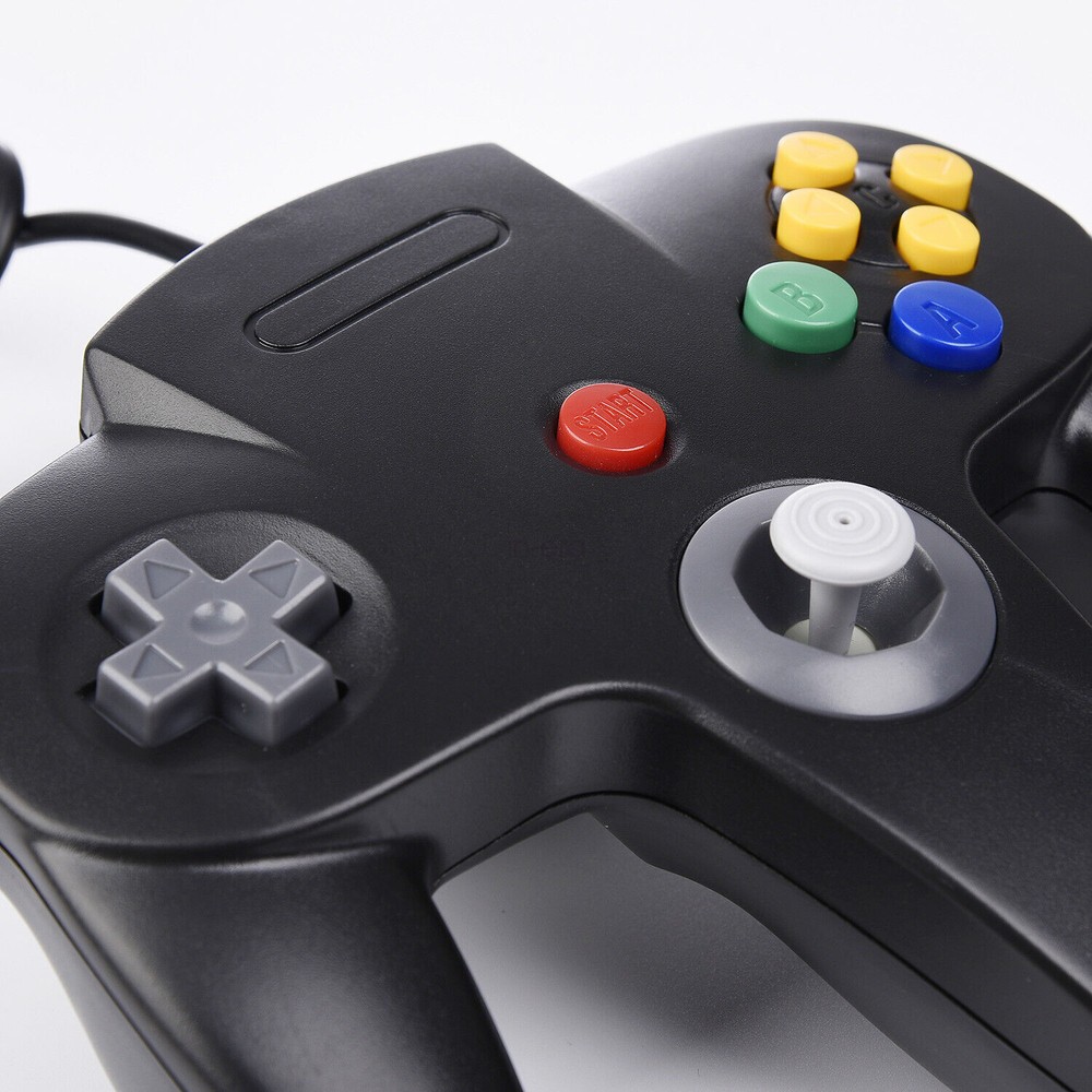 Classic Retro N64 64 Bit Game Console USB Wired Controller Gamepad for PC MAC OS